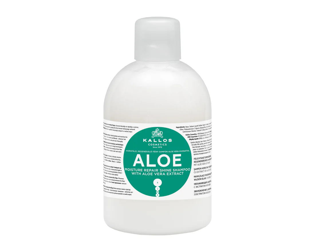 KJMN Aloe Vera Moisture Repair Shine Shampoo for dry and damaged hair with Aloe Vera extract 1000 ml